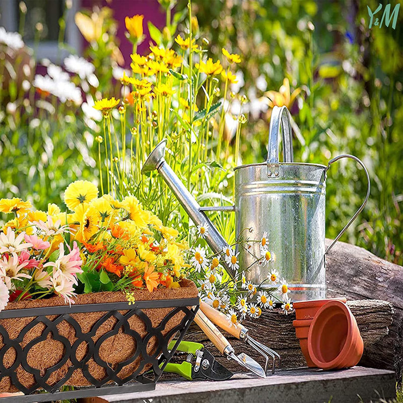 Red Barrel Studio® Kaia Metal Outdoor Window Box Planter Wayfair